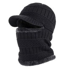 Winter Balaclava Beanie Hat Full Face Mask Windproof Fleece Hood Kniten Warm Cap
