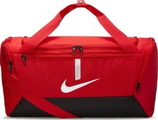 Nike Academy Team Duffel Bag Red Black White Soccer Gym Workout Bag 60L Medium