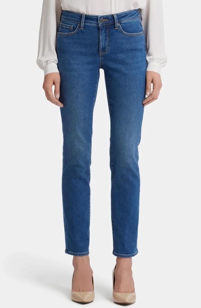 NYDJ Sheri Slim Lift Tuck Stretch Jeans in Cooper Size 8P