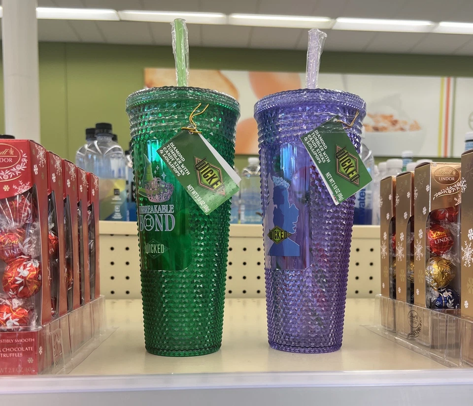 [Nuevo/2025/MALVADO] VASOS GLINDA & ELPHABA [con caramelo] ¡EXCLUSIVO WALGREENS!! Foto 2 de 4