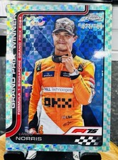 2025 Topps Chrome F1 Lando Norris GP Winner Aqua Refractor /199 McLaren