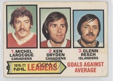 1977-78 O-Pee-Chee Ken Dryden Glenn Resch Michel Larocque #6 HOF 0a1