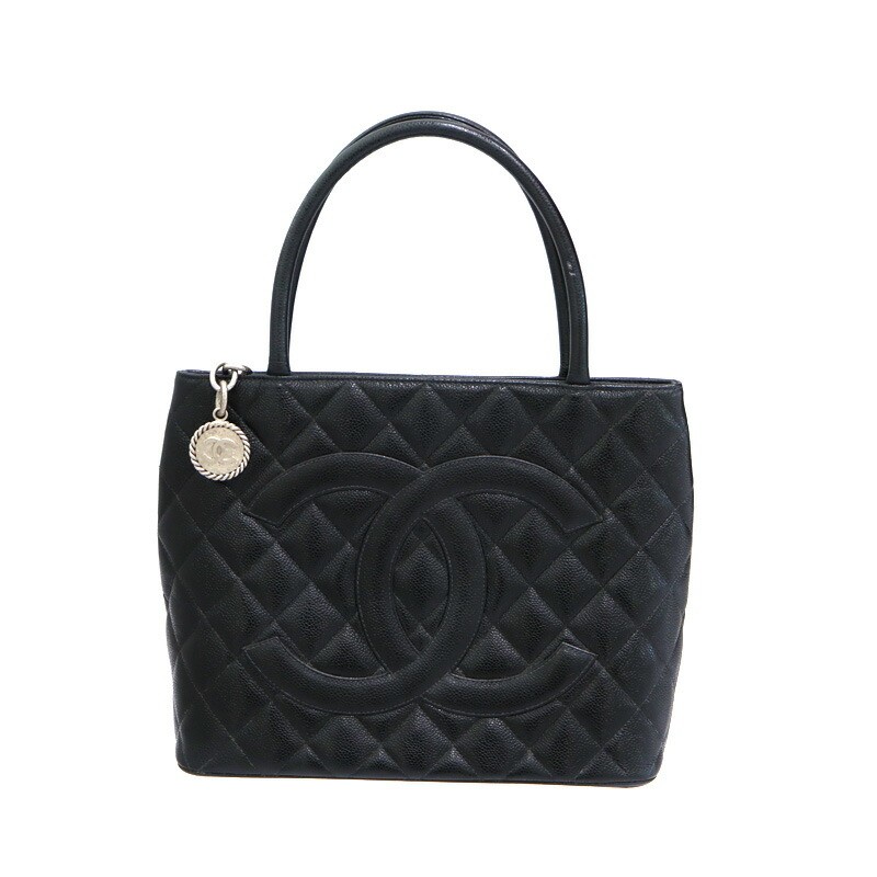 Chanel Black Caviar Leather Tote Bag A01804 r7_0714