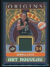 Jewell Loyd 2023 Panini Origins WNBA Art Nouveau Memorabilia Blue 19/25