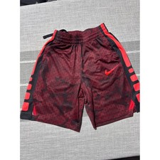 Nike Dri Fit Basketball Shorts Kids Red Black elite Athletic Gym Size M