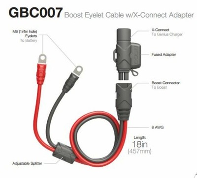 NOCO Cable cargador de batería EYELET/X-CONNECT 50 CM