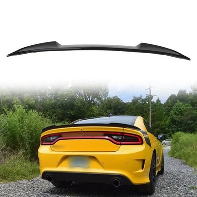 Rear Trunk Spoiler Wing for 2011-2022 Dodge Charger Hellcat Carbon Fiber Style