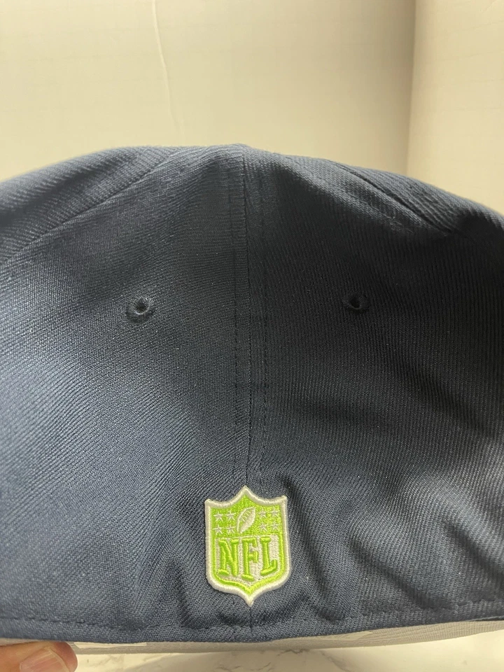 Gorra ajustada 59Fifty New Era Seattle Seahawks NFL, talla 7 7/8 nueva con etiquetas Foto 4 de 4