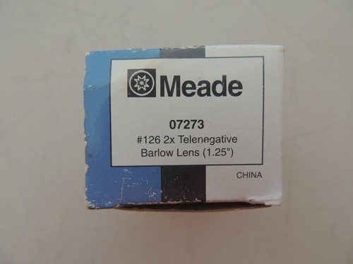 Telescopio telenegativo corto Meade 1,25" #126 lente Barlow - 07273 - Imagen 2 de 6