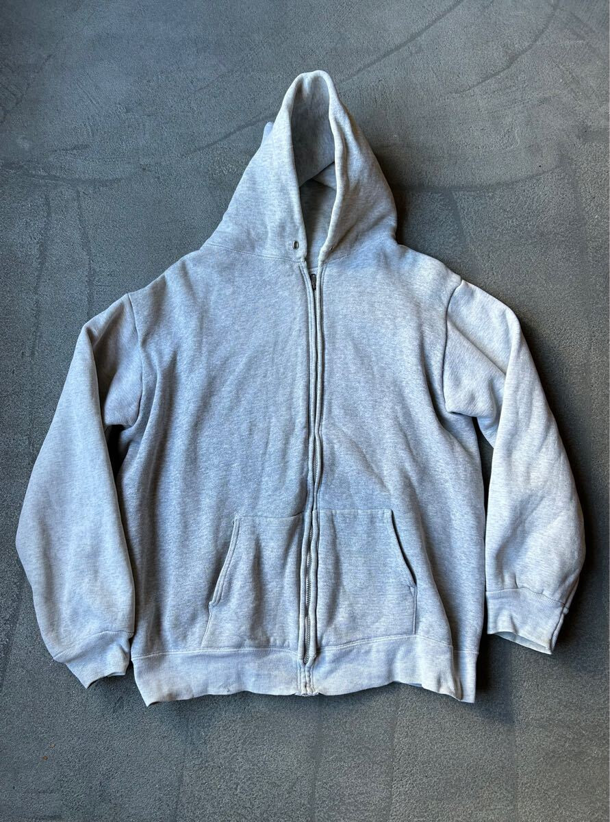 Vintage 60s Double Face Full Zip Hoodie Men 