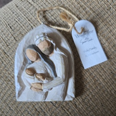 Willow Tree HEILIGE FAMILIE Ein Kind wird geboren #26508 Susan Lordi Plakette 2003 nicht mehr produziert