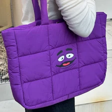 McDonald's Korea Grimace Padded Shoulder Bag 29 x 40cm Padding Bag Korea Limited