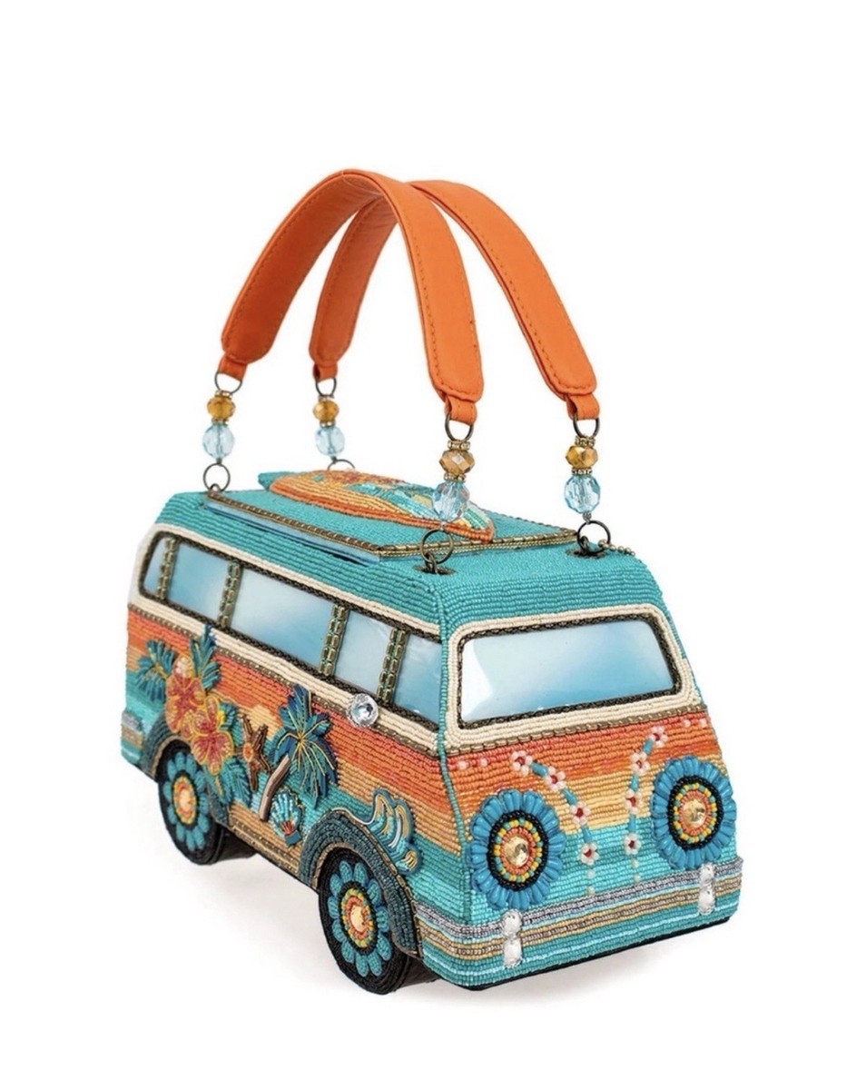Mary Frances Catch A Wave Tropical Beach Surf Van Car Summer