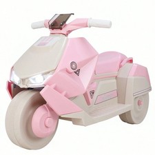 Kids Electric Motorcycle 6V Battery Ride On Toy with Lights Music Sounds Ages 3 