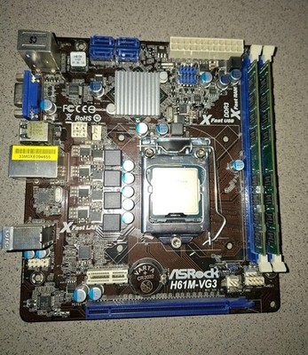 ASRock H61M-VG3, Intel i5 3350 , 8GB DDR3, Intel Boxed Kühler 