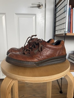 Mens Mephisto Match Full Grain Leather Brown Walking Shoes 8.5uk -9us