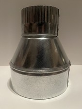 HVAC 5 x3 Duct Pipe Reducer/ Increaser, 3 Crimp, 24 Gauge