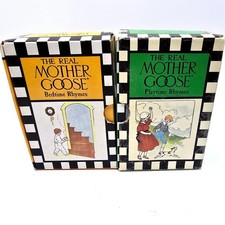 VTG The Real Mother Goose Book 2 Set Bedtime Rhymes  Playtime Rhymes 12 Bks