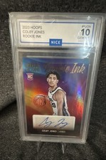 2023-24 Panini NBA Hoops - Rookie Ink Colby Jones #RI-JON (AU, RC) Graded  NICE
