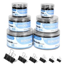 Binder Clips Assorted Sizes Including Extra Large Medium Small Mini and Micro...