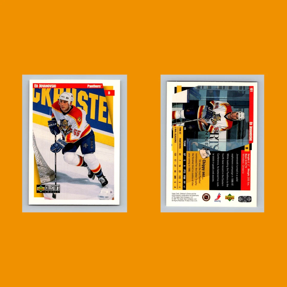Ed Jovanovski #101 1997-98 Collectors Choice Florida Panthers Hockey Card NHL - Image 3 of 3