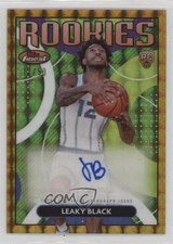 2023-24 Topps Finest Rookie Gold Geometric Refractor 17/50 Leaky Black Auto 5i3