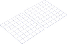 16"X12" Wire Grid Panel, 2 Pack Wall Grid Decorative Panels Board Photo Pictures