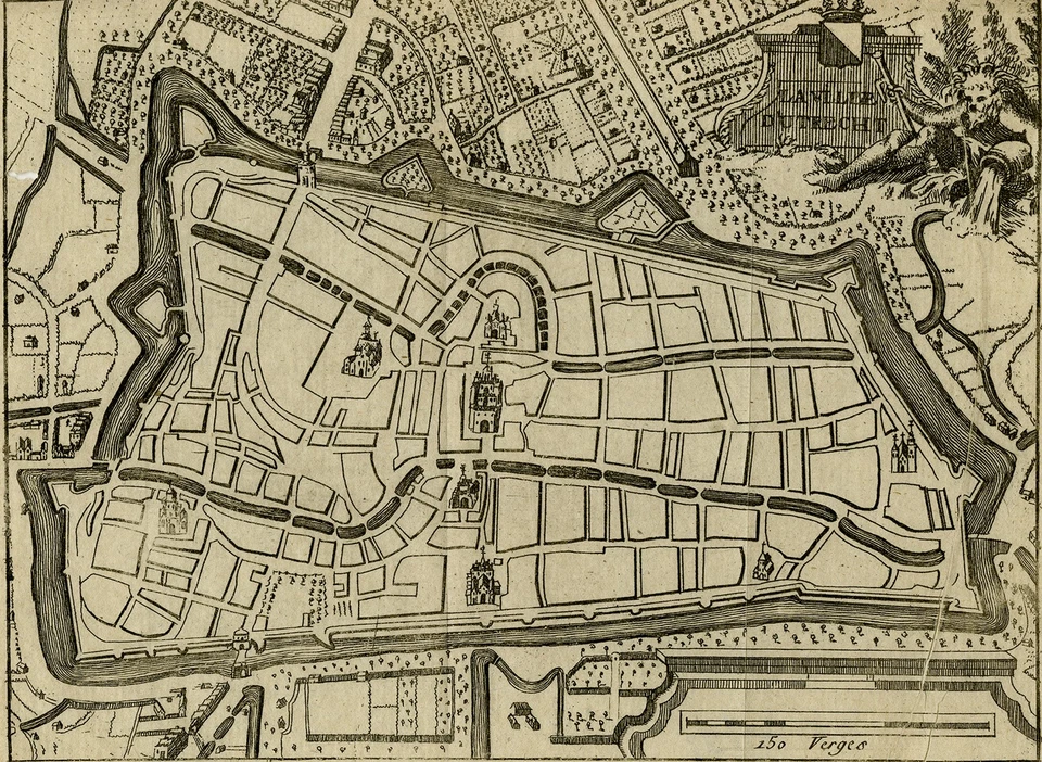 Antique Map-TOPOGRAPHY-UTRECHT-NETHERLANDS-Anonymous-ca. 1780 - Image 3 of 4