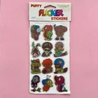 Vintage Flicker Stickers Puffy New Sealed Sheet Scrapbook 1980s Taiwan Rare HTF