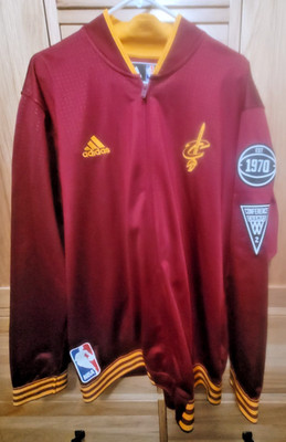 CLEVELAND CAVALIERS BASKETBALL ADIDAS MENS 2XL XXL 2X CONF CHAMPS WARMUP JACKET