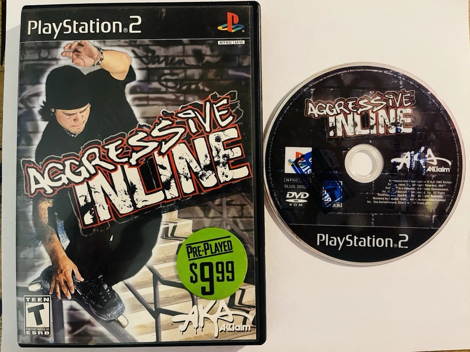 Aggressive Inline Skate Game Sony PlayStation 2 2002 - Image 2 of 2