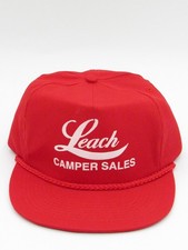 Vintage Leach Camper Sales Snapback Hat Cap New No Tags