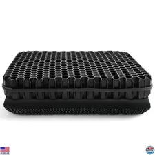 Ultimate Gel Seat Cushion - Extra Thick 16.5"x14.5"x2.4" for 185+ lbs Relief