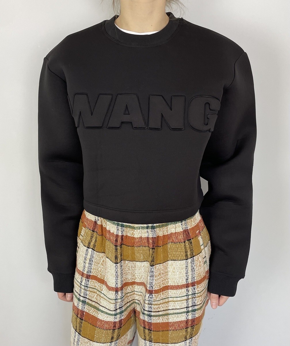 Alexander Wang H&M Scuba Crewneck S/M Sweatshirt Crop Designer Rare