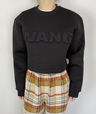 Alexander Wang H M Scuba Crewneck S/M Sweatshirt Crop Designer Rare