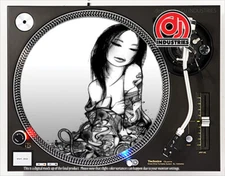 Geisha Love - 7"-12" DJ slipmat for LP turntable record player 