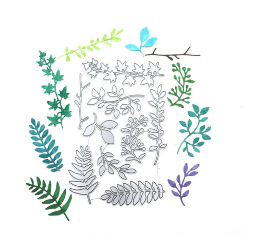 9pcs Leaves Metal Cutting Die Embossing Scrapbooking Stencil Card Craft - Picture 3 of 6