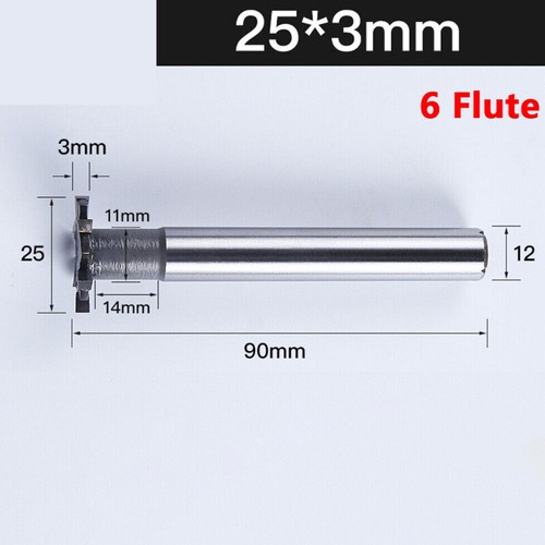 Ø 16-32 mm Ranura en T con punta de carburo Molino de extremo Woodruff Keyseat Cortador 4 flautas 6 flautas - Imagen 37 de 61