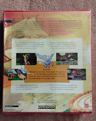 The Legend of Kyrandia Book Three/3: Malcolm's Revenge PC CD-ROM PLUS Guide NIB - Picture 2 of 5