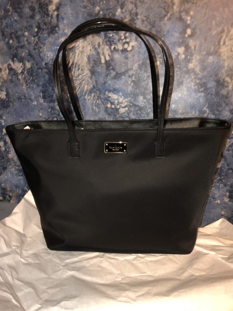 kate spade black nylon tote