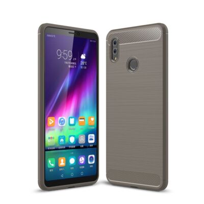 Handyhülle Schutz Case für Huawei Honor Note 10 Cover Bumper Carbon Optik Grau
