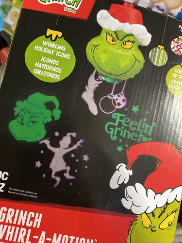 Gemmy The Grinch LED Whirl - A - Motion Projects Up To 9 FT - Picture 9 of 10