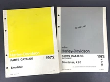 HARLEY-DAVIDSON (AMF) SHORTSTER 1972 Parts Catalog #99443-72 & 1973 Supplement