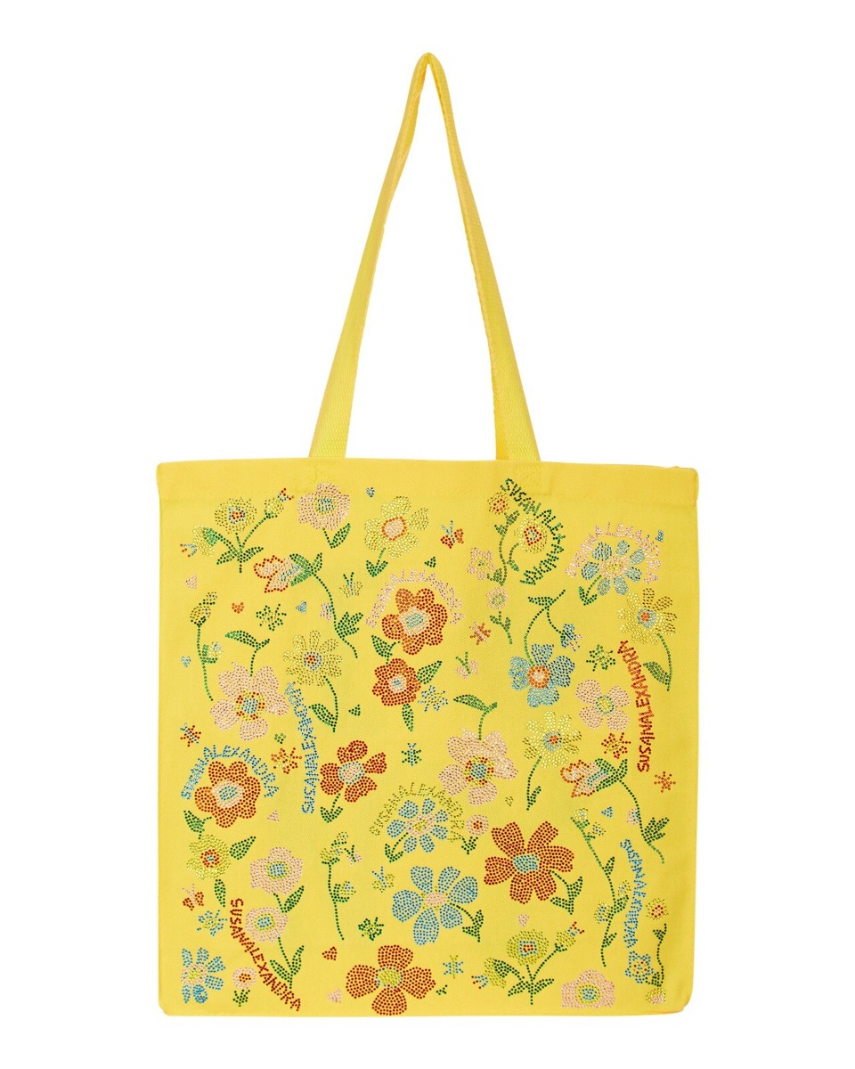 Susan Alexandra TOTE Hand Beaded Rhinestone Orchard