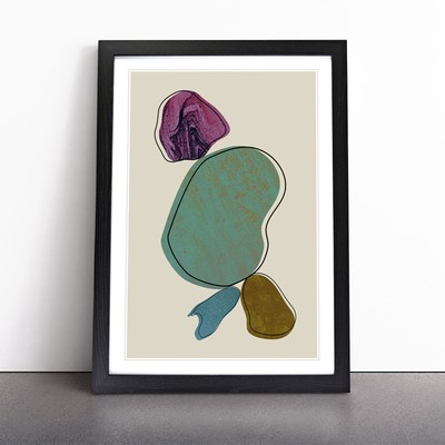 Komposition 8 Wandbilder Kunstdruck gerahmt Leinwand Bild Poster Deko Wohnzimmer