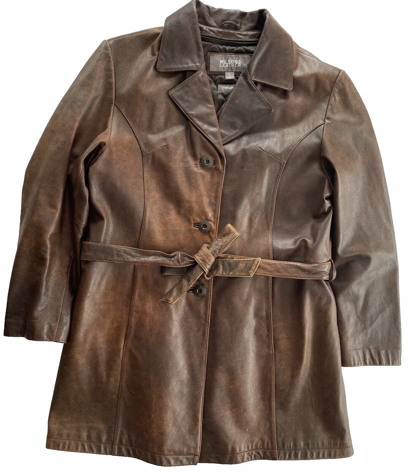 Abrigos Wilsons Leather Con Cinturón, chaquetas y chalecos para Mujeres