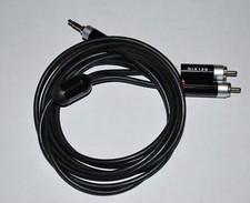 BELKIN STEREO AUDIO CABLE COLOR CODED RCA TO 3.5 MM PLUG UNIVERSAL ADAPTER - 6'