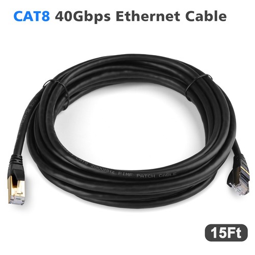 CAT 8 Ethernet Cable 5Pack 10Pack Shielded SFTP Internet Network Patch Cord Lot - 第 12/16 張圖片