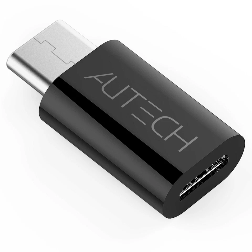 6 Genuine AUTECH® Female Micro USB To Type C 3.1 Male Adapter 2 in1 UK Seller - Image 2 of 4