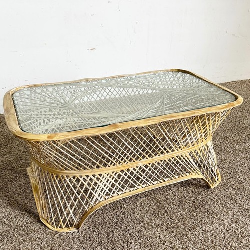 Mid Century Modern Russell Woodard Spun Fiberglass Pagoda Coffee Table
